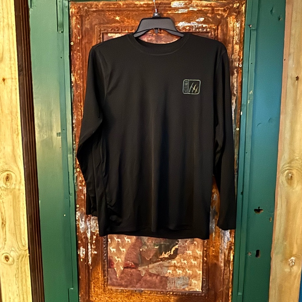 Men's Long-Sleeve Active Tee - Black